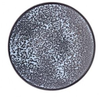 PLATO ELOGO LLANO 28 CM NEGRO BRILLO CRACK!0.jpg