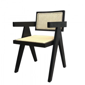 SILLA RETRO MADERA NEGRA Y REJILLA BEIGE0.jpg
